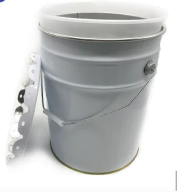 กล่องเหล็กทรงโคนิค 5 แกลลอน หัวเปิดด้วย PE Drum Liner 0.32-0.42mm