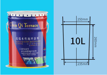 กลมโลหะ 10L ถังสีสําหรับน้ํา Epoxy floor paint