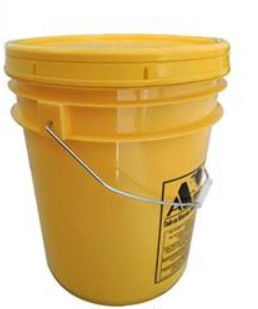 ถังถังพลาสติกสีเหลือง UN rating 20L สําหรับการเก็บคลอม
