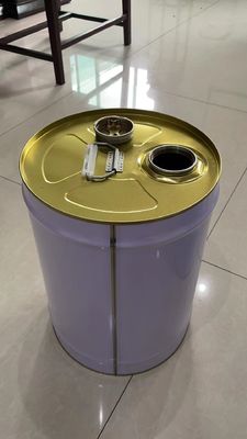 20L กระป๋องกระเบื้องเหล็กที่แน่นและปิดสําหรับบรรจุสินค้าที่มีสารเคมี