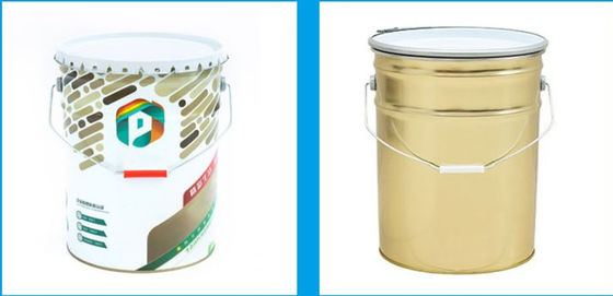 Antirust Round Excavator Paint Bucket Metal ประสงค์ทั่วไป การออกแบบที่สามารถปรับแต่งได้