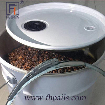 กาแฟทอด 10 ลิตร 5 แกลลอนถังโลหะที่มีช่องอากาศและเลเวอร์ล็อควงจรปิด